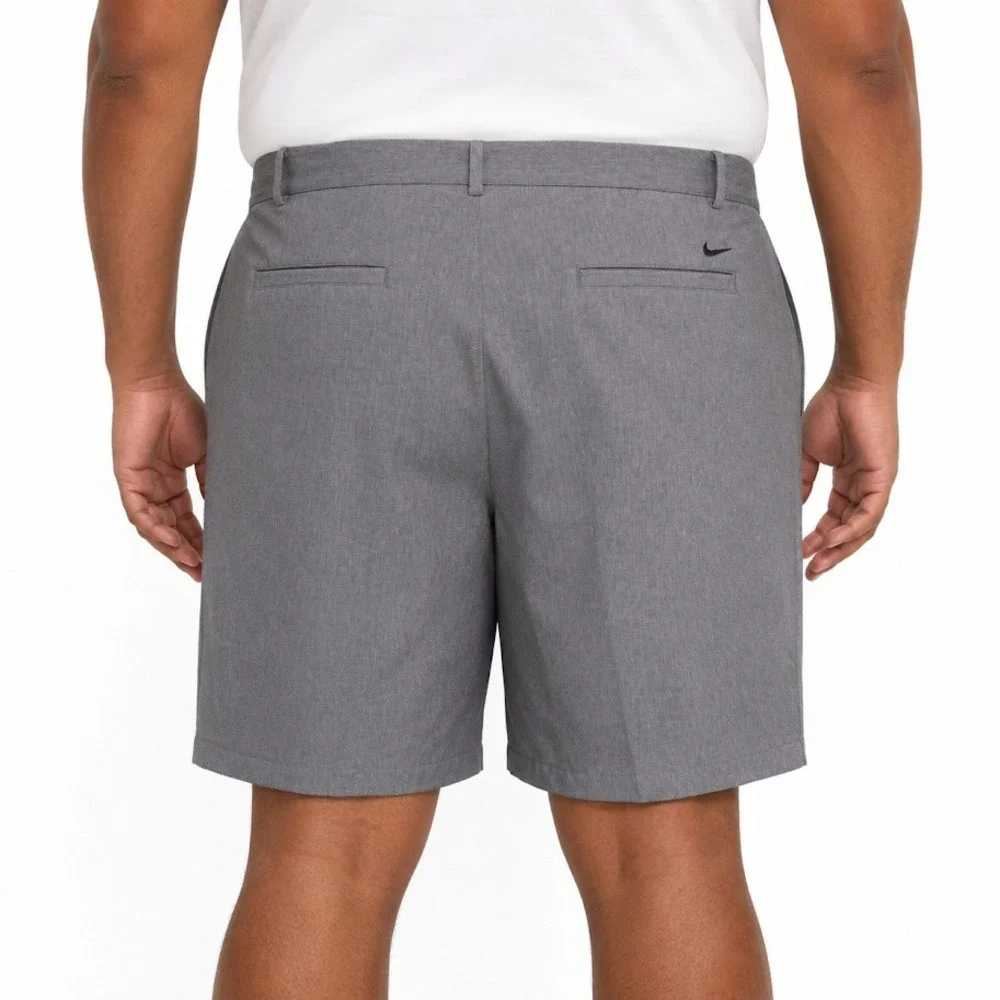 Nike  Golf Shorts Men 42 Gray Stretch Flat Front Performance Outdoor Lightweight